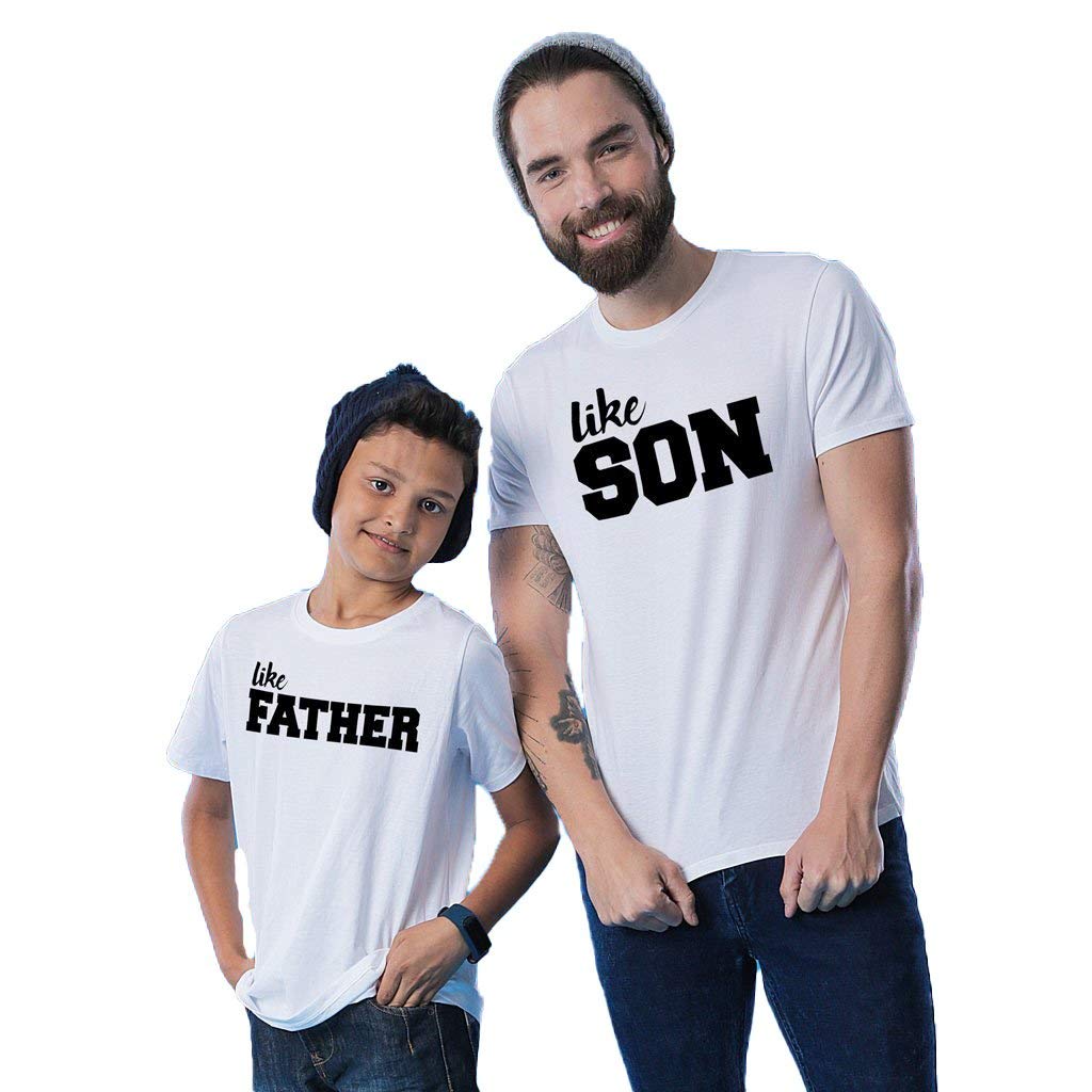 Bon Organik Men's & Boys' Regular Fit T-Shirt (Pack of 2)