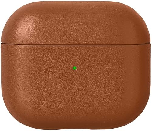 Native Union Funda de cuero para AirPods (3ª generación), hecha a mano, totalmente envuelta, de piel italiana, compatible con cargadores Cuero