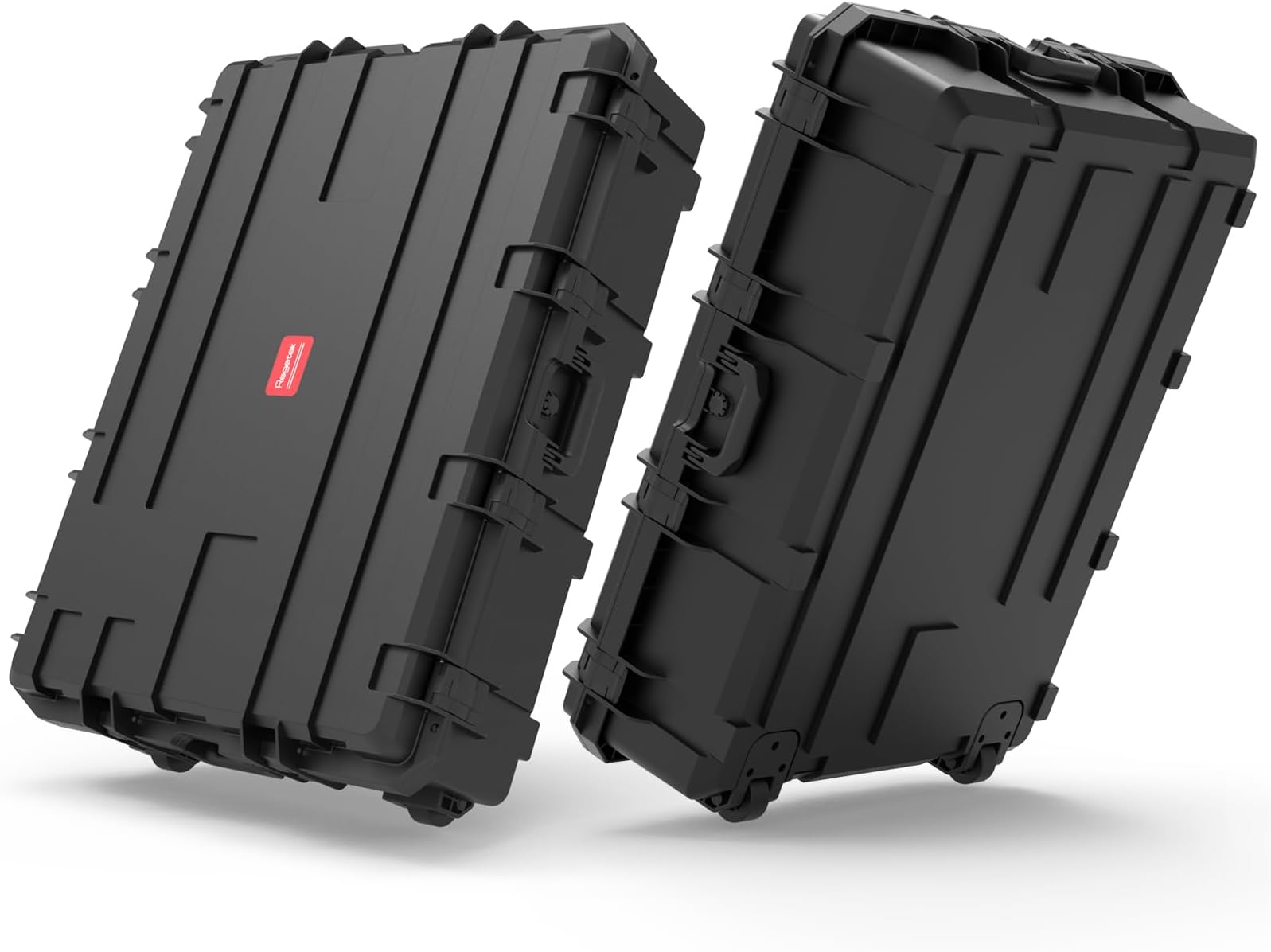 Regetek 38 Inch Waterproof Hard Case with Wheels and Customizable Foam