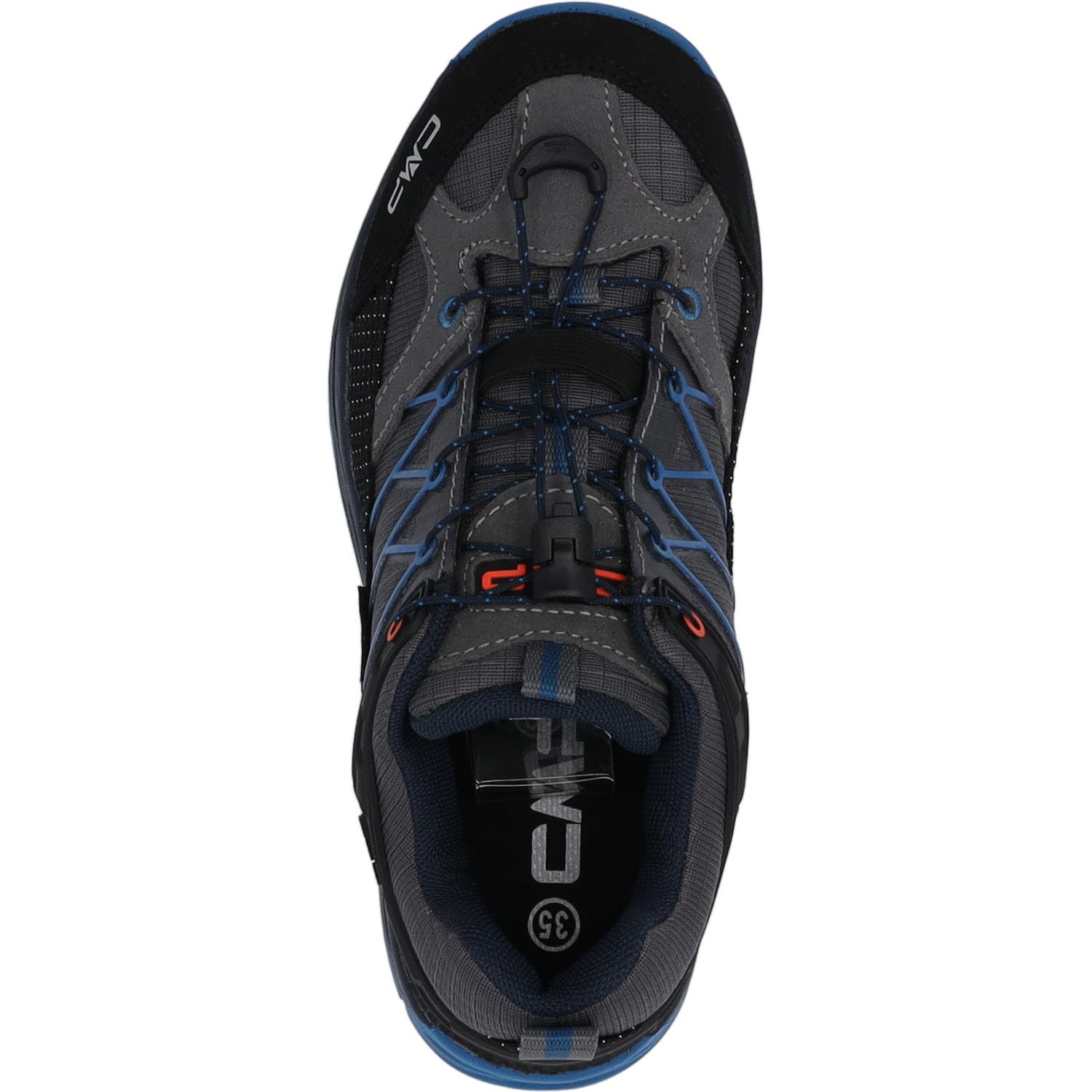 CMP Kids Rigel Low Trekking Shoes Wp, Zapatos de trekking Unisex niños, Grafito Ultramarino, 37 EU