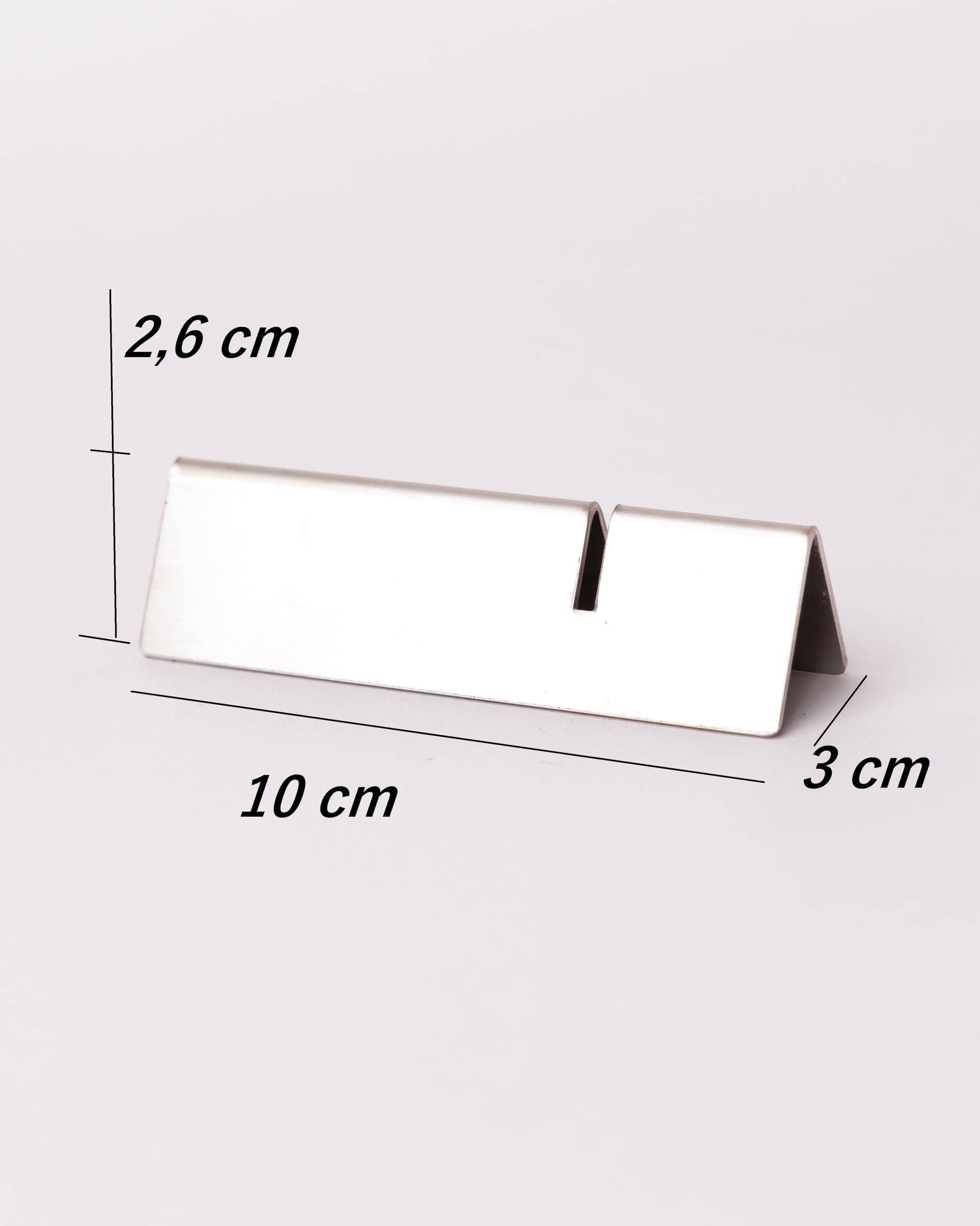 Set poggia posate Triangolare da tavolo acciaio INOX, porta posate inossidabile, Design Elegante, Idea Regalo per Mise En Place di lusso per ristorante, per due posate (4)