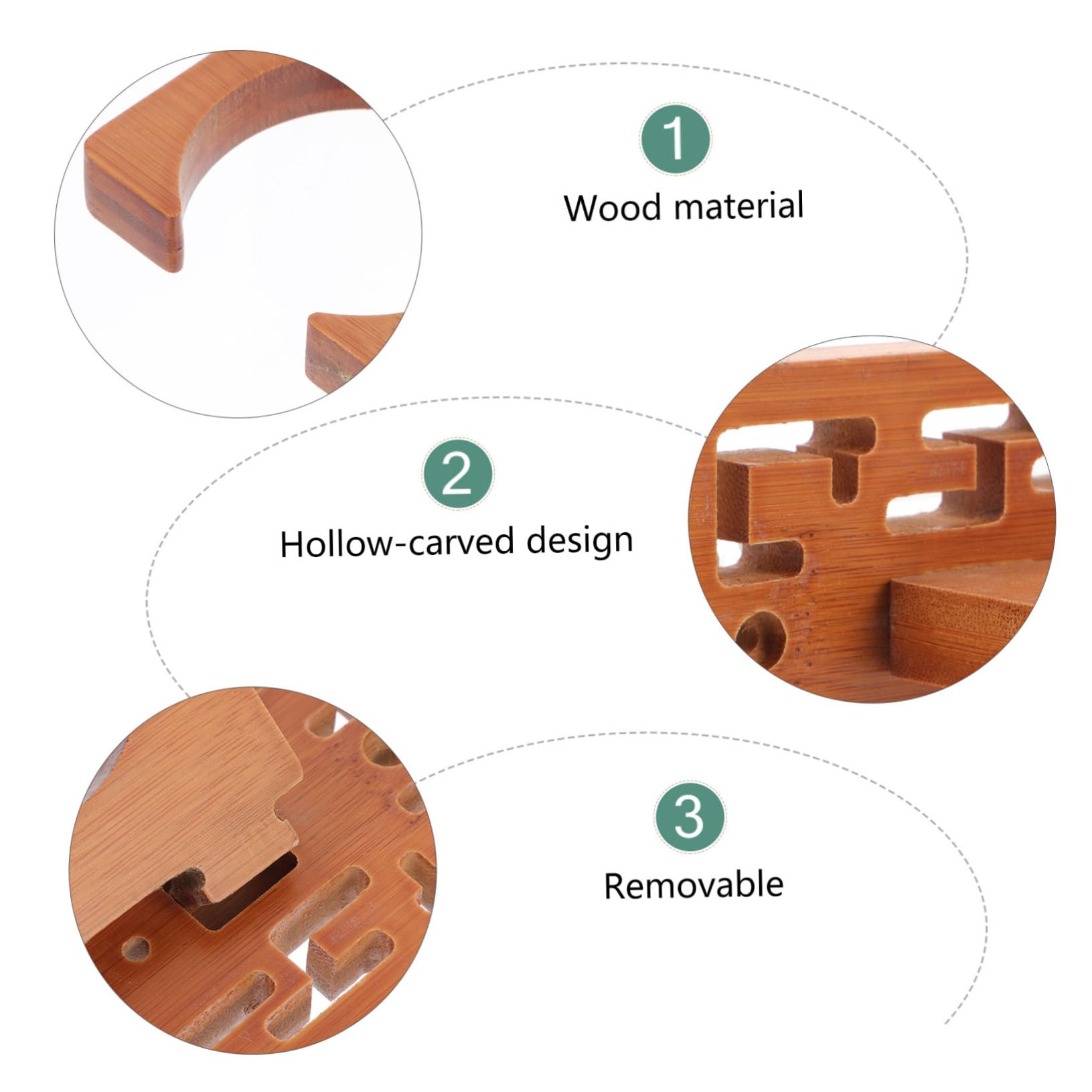 FAVOMOTO Ukulele Wall Mount Hook Wooden Instrument Stand Hanger Holder Stylish Elegant Design