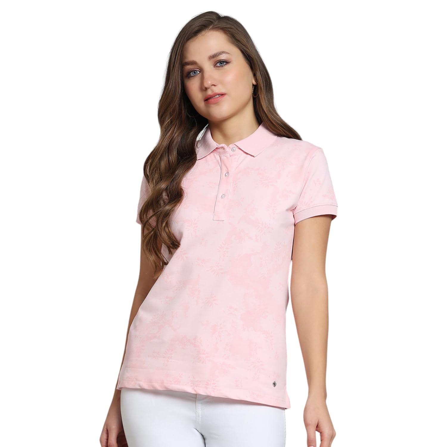 monte carlo Women's Regular Fit Polo T-Shirt | Printed | Half Sleeve | Collared Neck | Casual Wear Tshirt for Women-picture-45