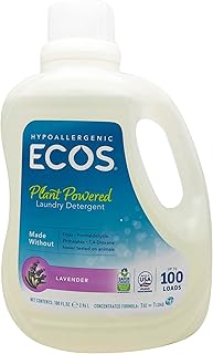 ECOS® Hypoallergenic Laundry Detergent, Lavender, 100 loads, 100oz Bottle by Earth Friendly Products