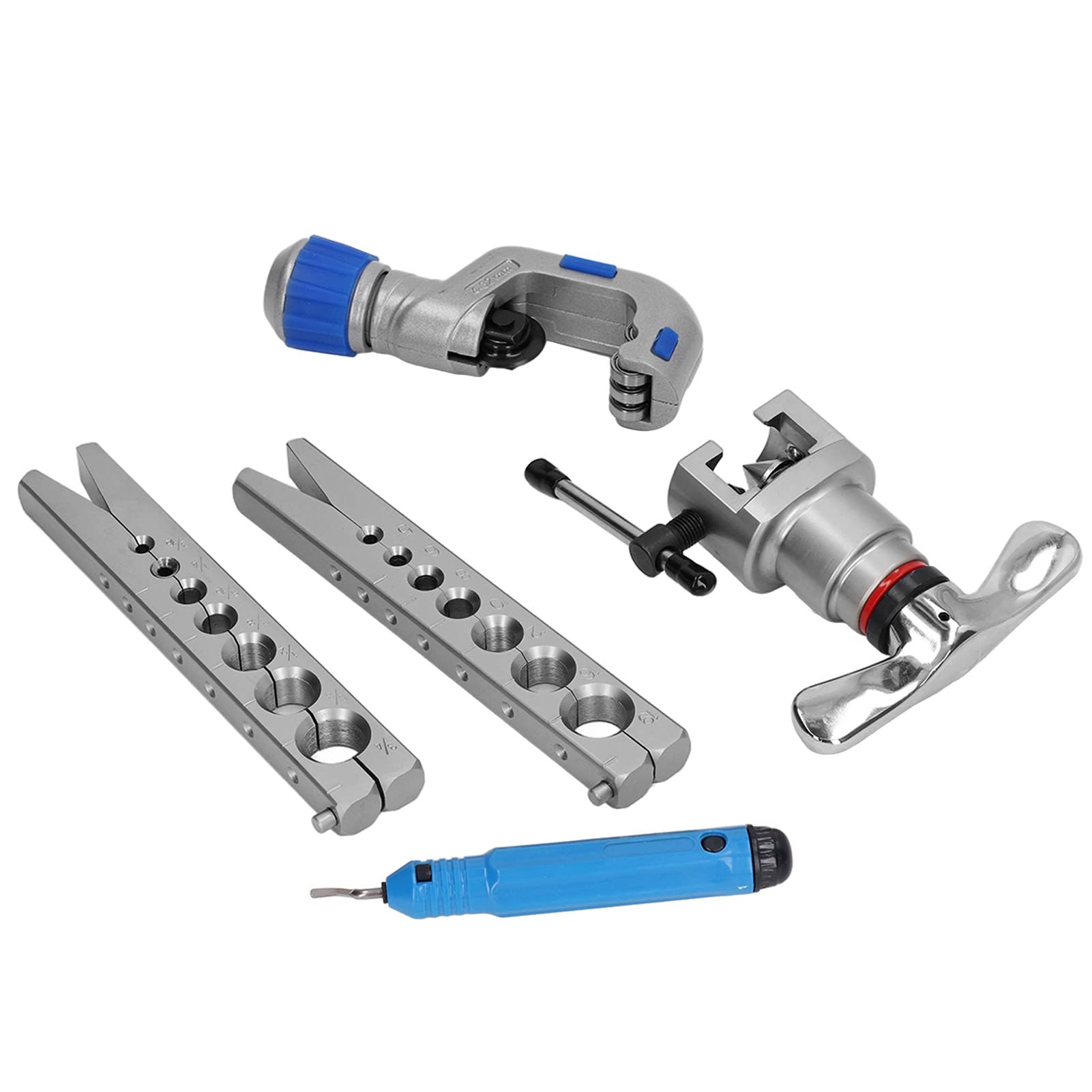 Haofy Amplia Aplicación de Herramienta para Abocardar Tuberías de 5/16 pulg., 1/2 pulg., 5/8 para Instalación y Mantenimiento de Tuberías