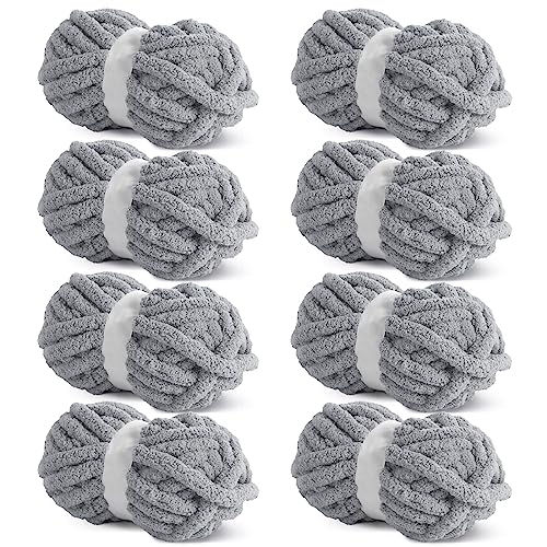  HOMBYS Sherpa Fleece Chunky Yarn Bulk, Giant Yarn for Hand or  Arm Knitting,Bulky Thick Yarn for Crocheting,Cream White Cotton Tube Yarn,Fluffy  Plush Yarn， 1 Jumbo Pack (15 yds,1.1 lbs Each Skein)