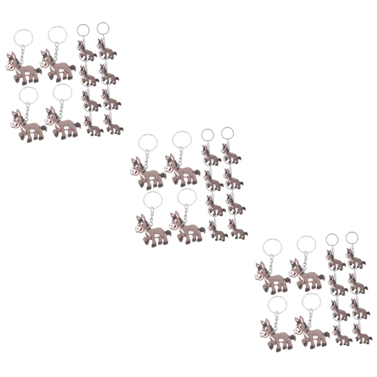 UPKOCH 60stücke Donkey Schlüsselanhänger Lustige Tierische Esel Charms Für Kindergeburtstagsfeiern Und Partygeschenke Perfektes Mitbringsel Aus Strapazierfähigem Material