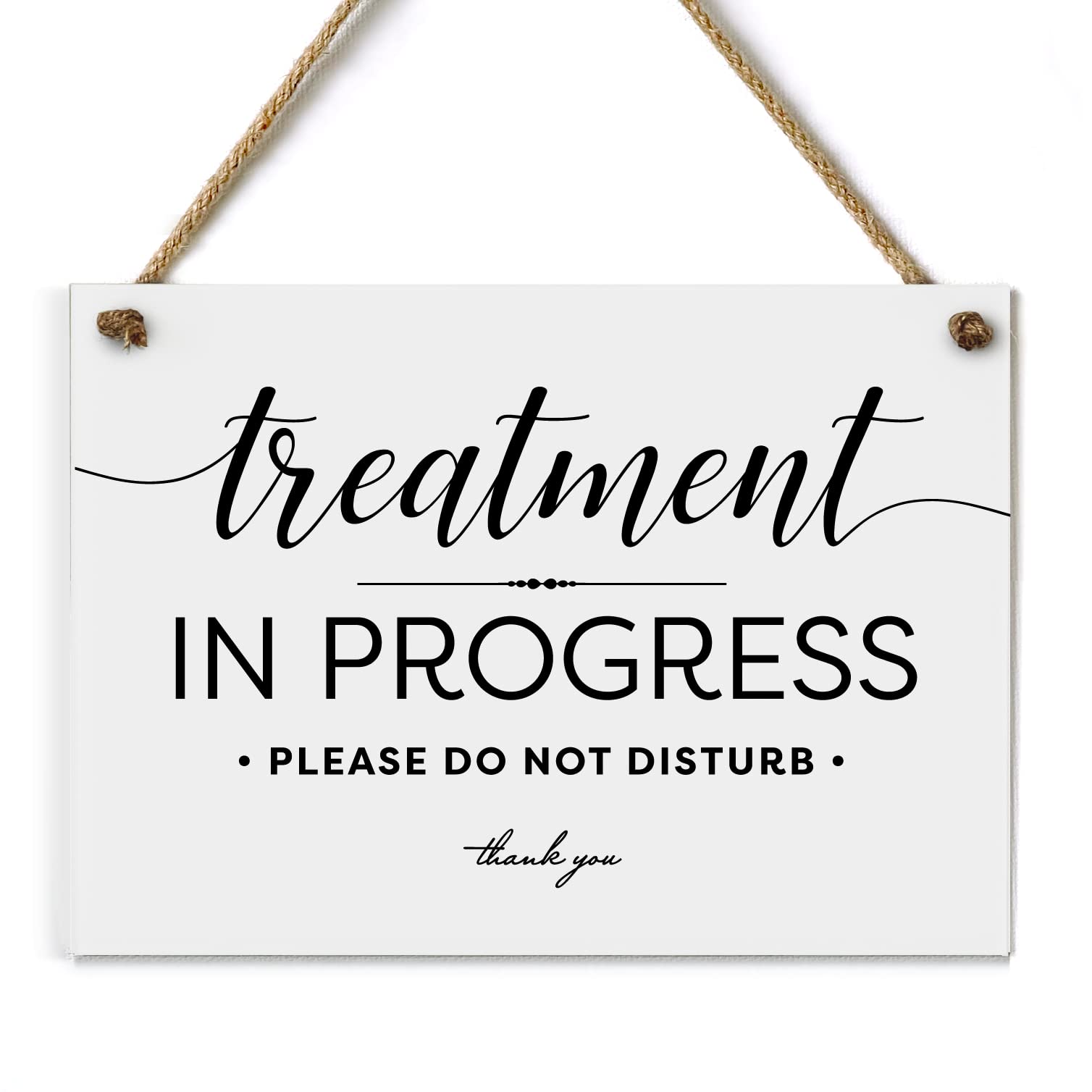 Reilly Originals 5x7 Inch Treatment In Progress Please Do Not Disturb ~ Exclusive Value Series with Elegant Designer Graphics ~ Ready to Hang (White)