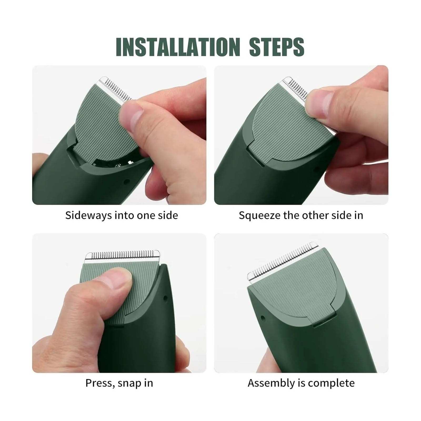 Lama Di Ricambio For Rifinitore. Compatibile Con Meridian Trimmer Plus | Basso rumore, facile da pulire(Green-2pcs)