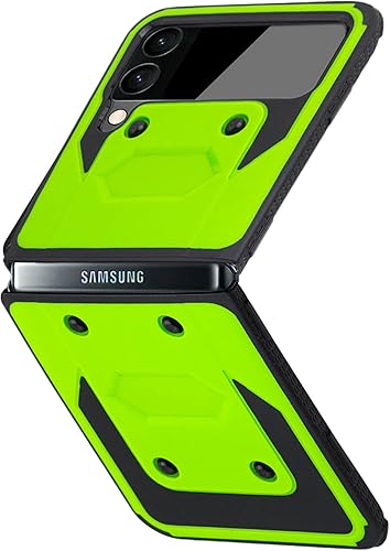 Miniatura 3 de Funda compatible con Samsung Galaxy Z Flip 4 5G 2022, protección a prueba de golpes, antiarañazos (R verde)