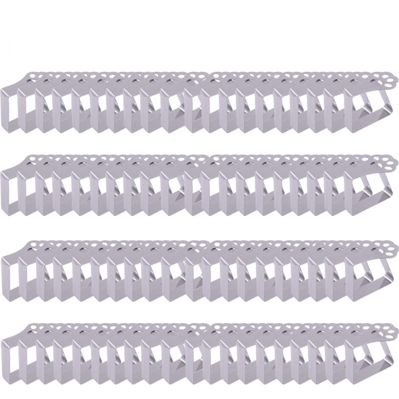 Ferma Tovaglia da Tavola Supporti in Acciaio Inossidabile Antiscivolo ispessiti for tovaglie for Decorazioni for tavoli da Pranzo for Banchetti da Picnic(Cat s paw-80PCS)