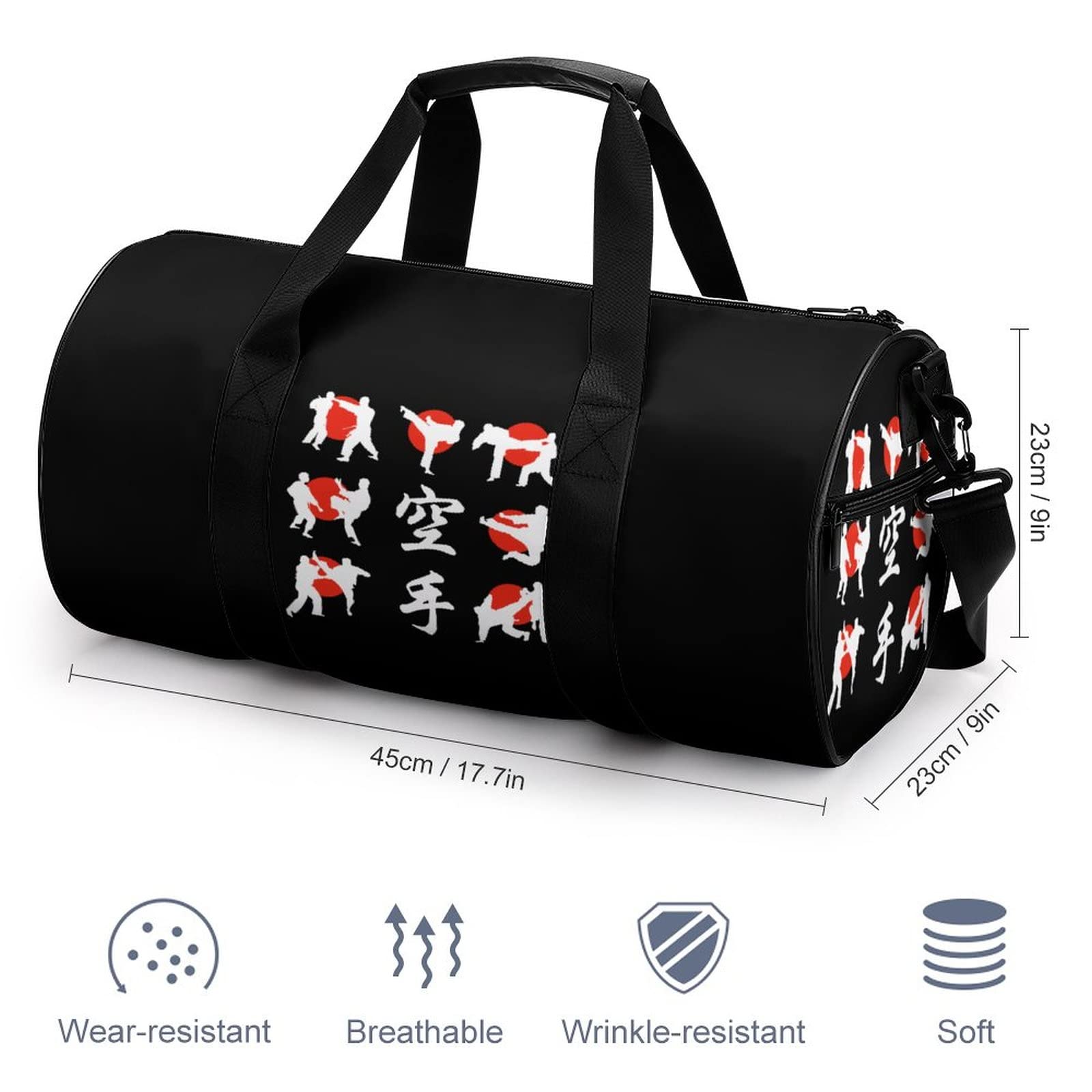 Sac En Toile Pour Sports Martiaux - 40x50cm, Léger, écologique, Bandoulière, Pour Karaté, Aikido, Gym, Voyages, Homme/femme