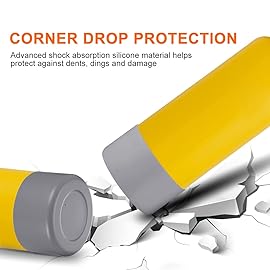 CHEETAH Protective Boot for Hydroflask Water Bottle 12oz - 40oz, BPA Free Bottom Silicone Sleeve Cover, Compatible with All Water Bottles with Bottom Width of 2.87-3.56in (12-24oz, Stone)