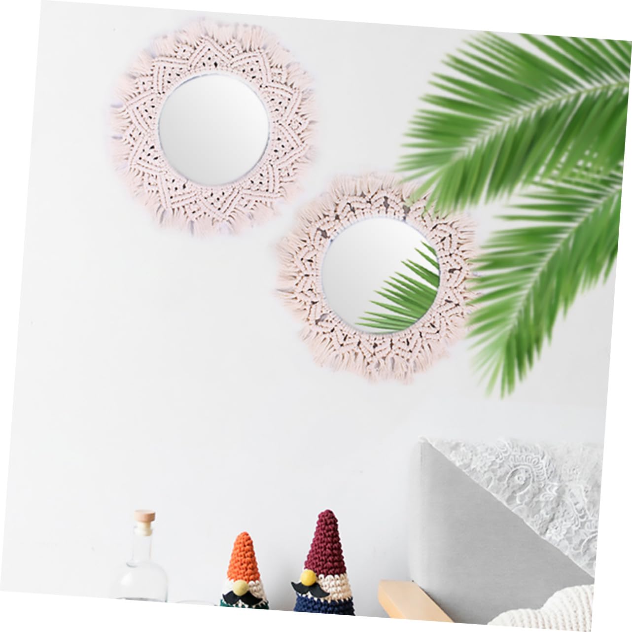 TOYANDONA Tapiz De Espejo Decorativo De Pared De Maquillaje Simple para Dormitorio Sala De Estar Baño