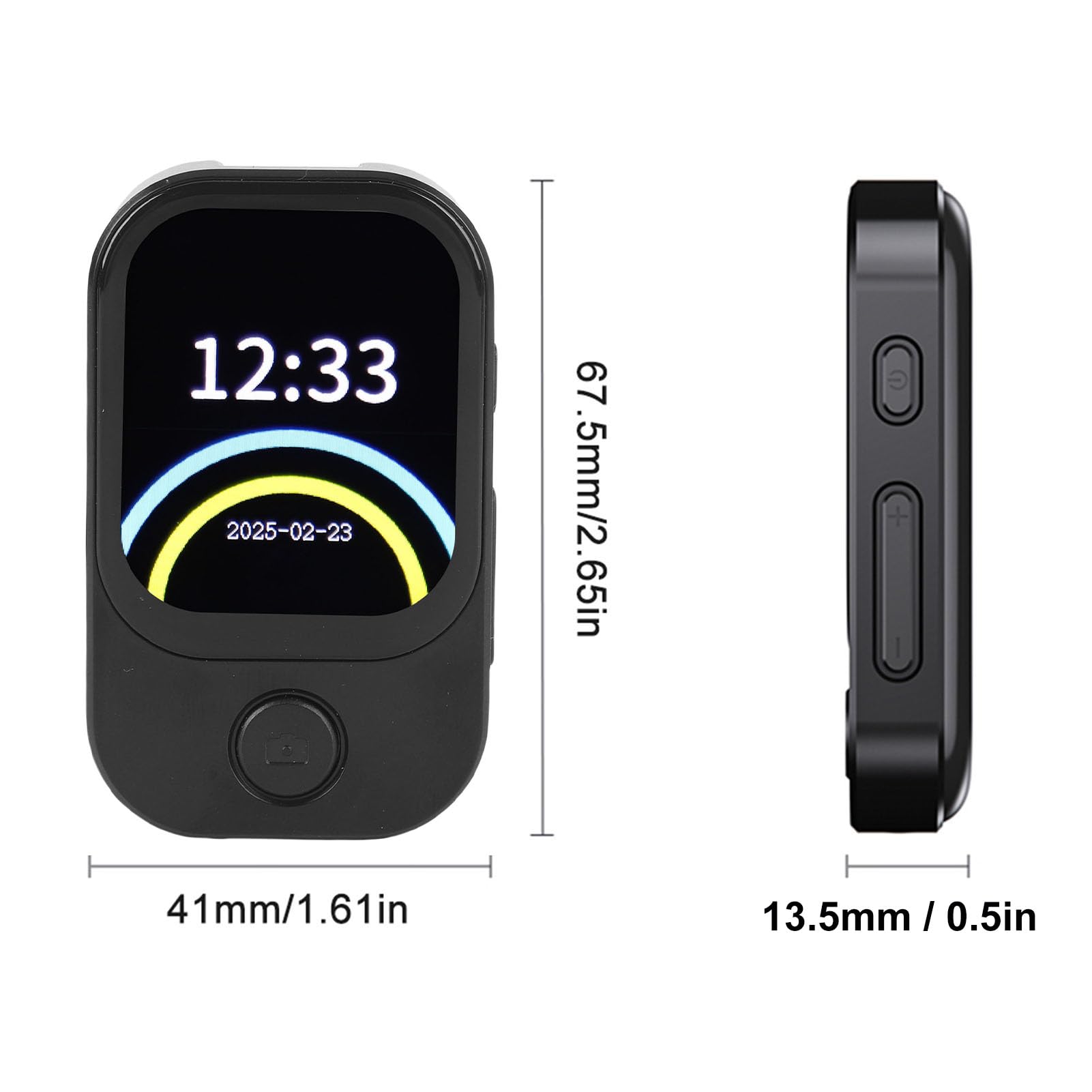 Generic Lettore MP3 Bluetooth 5.4 con Fotocamera Dispositivo Multimediale Compatto per Studenti Touch Screen da 2,01 Pollici (Con scheda di memoria 64G)