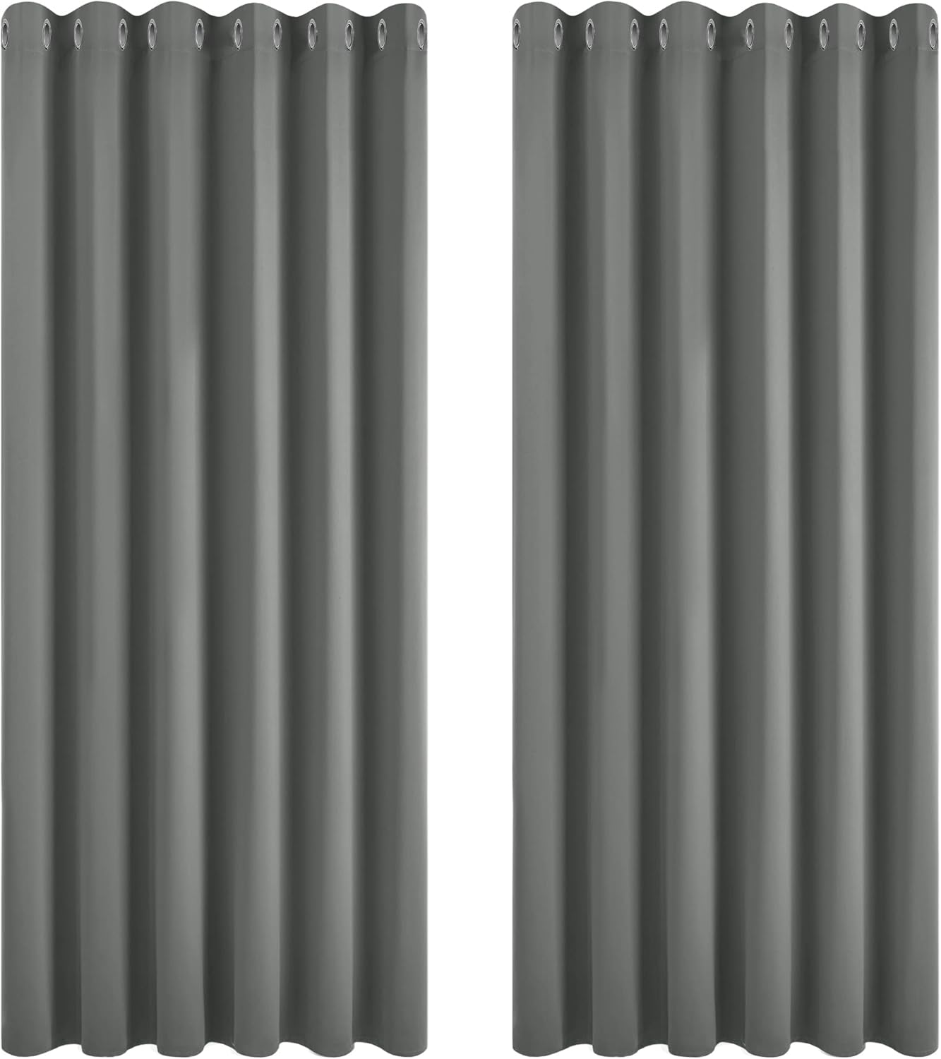 Deconovo Blackout Curtains 90 x 90 Inch Eyelet Curtains Bedroom Thermal Insulated Blackout