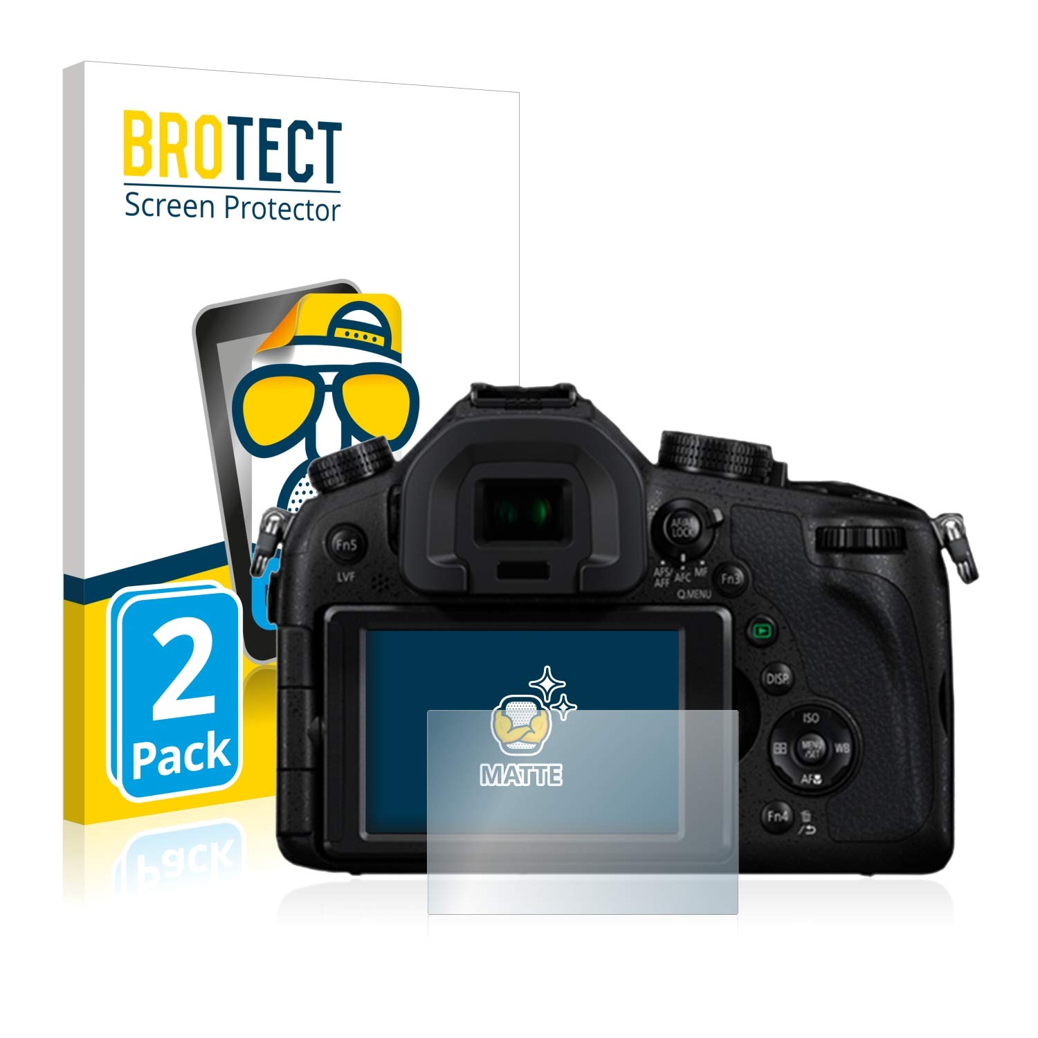 BROTECT Matte Schutzfolie Für Panasonic Lumix DMC-FZ72 – Entspiegelt & Kratzfest, 2 Stück