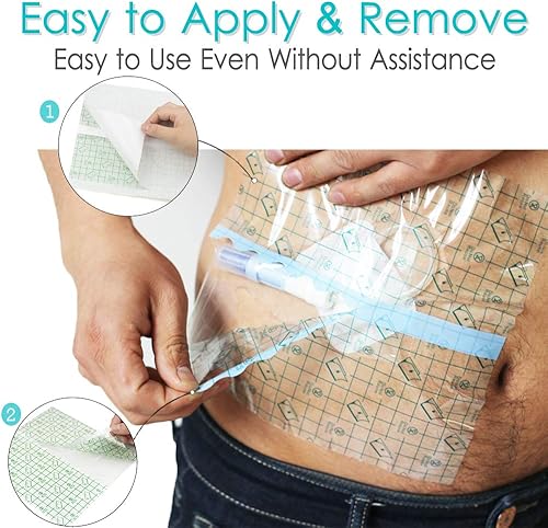 Miniatura 5 de Cubierta de ducha impermeable para puerto de diálisis, vendaje adhesivo transparente para quimioterapia PD tubo de alimentación de clavijas