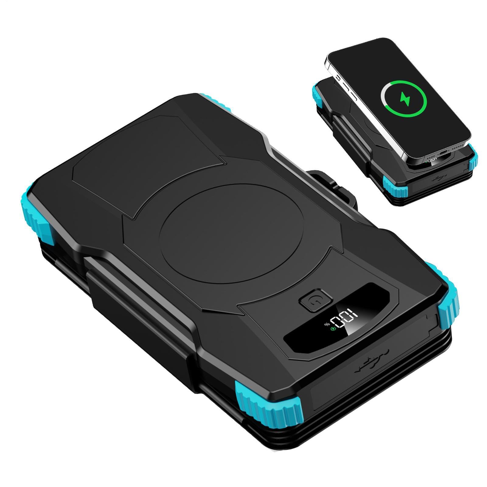Caricatore solare portatile batteria esterna senza fili 20000mAh con lampada | Caricatore Solare Per Il Telefono Per Viaggi Strada Viaggi Escursioni Pesche Sopravvivenza Soccorso Case Esterne Campeggio