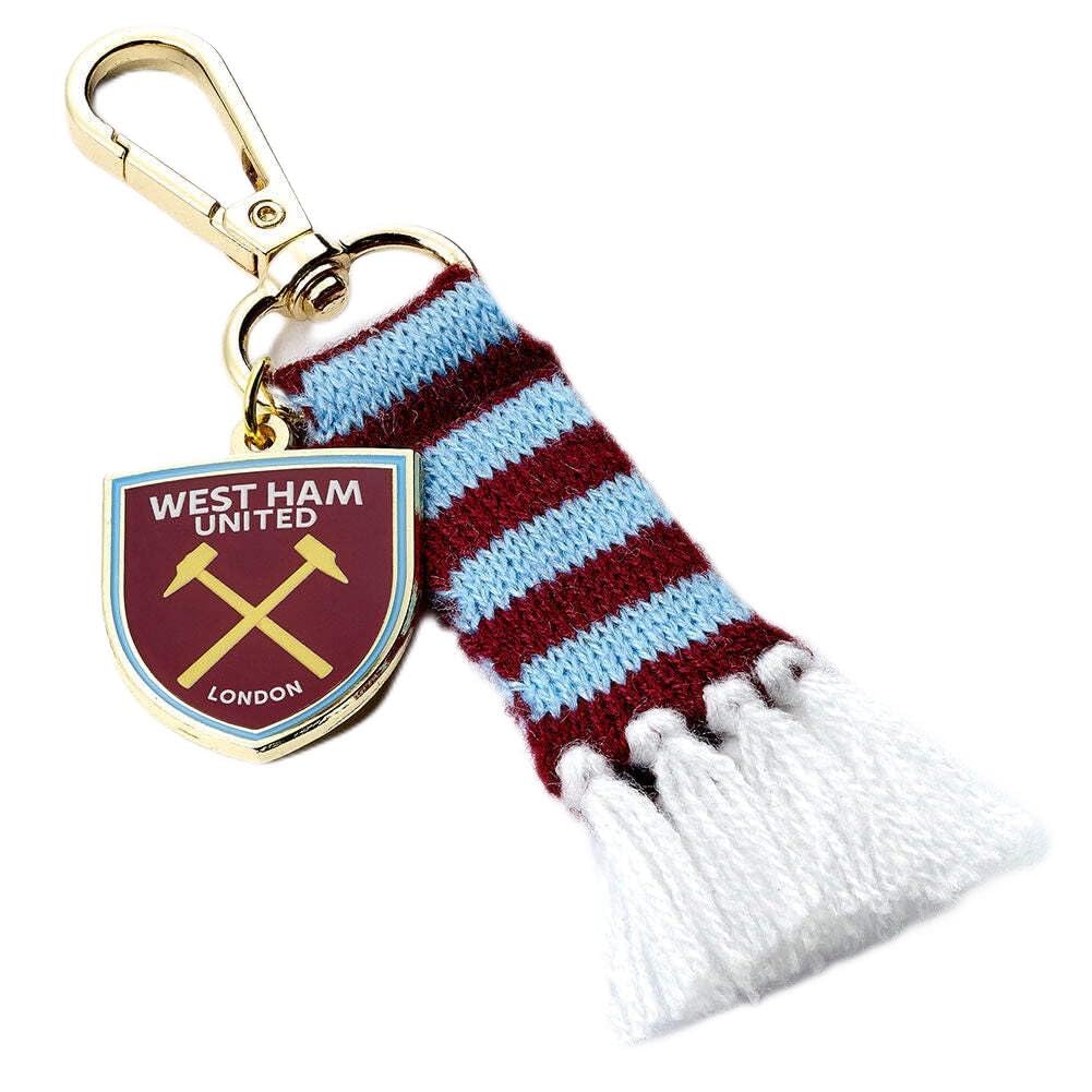 Football Clubs Blue West Ham Football Club Crest And Scarf Back Pack Hanger Whubh009