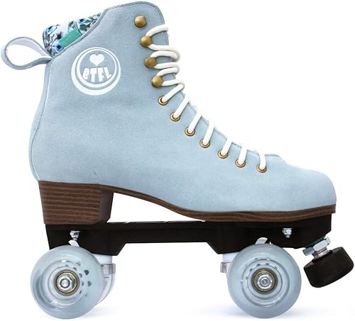 Miniatura 6 de BTFL Patines profesionales para mujeres, niños o hombres, gamuza auténtica, ideales para patinaje al aire libre, pista, patinaje artístico y