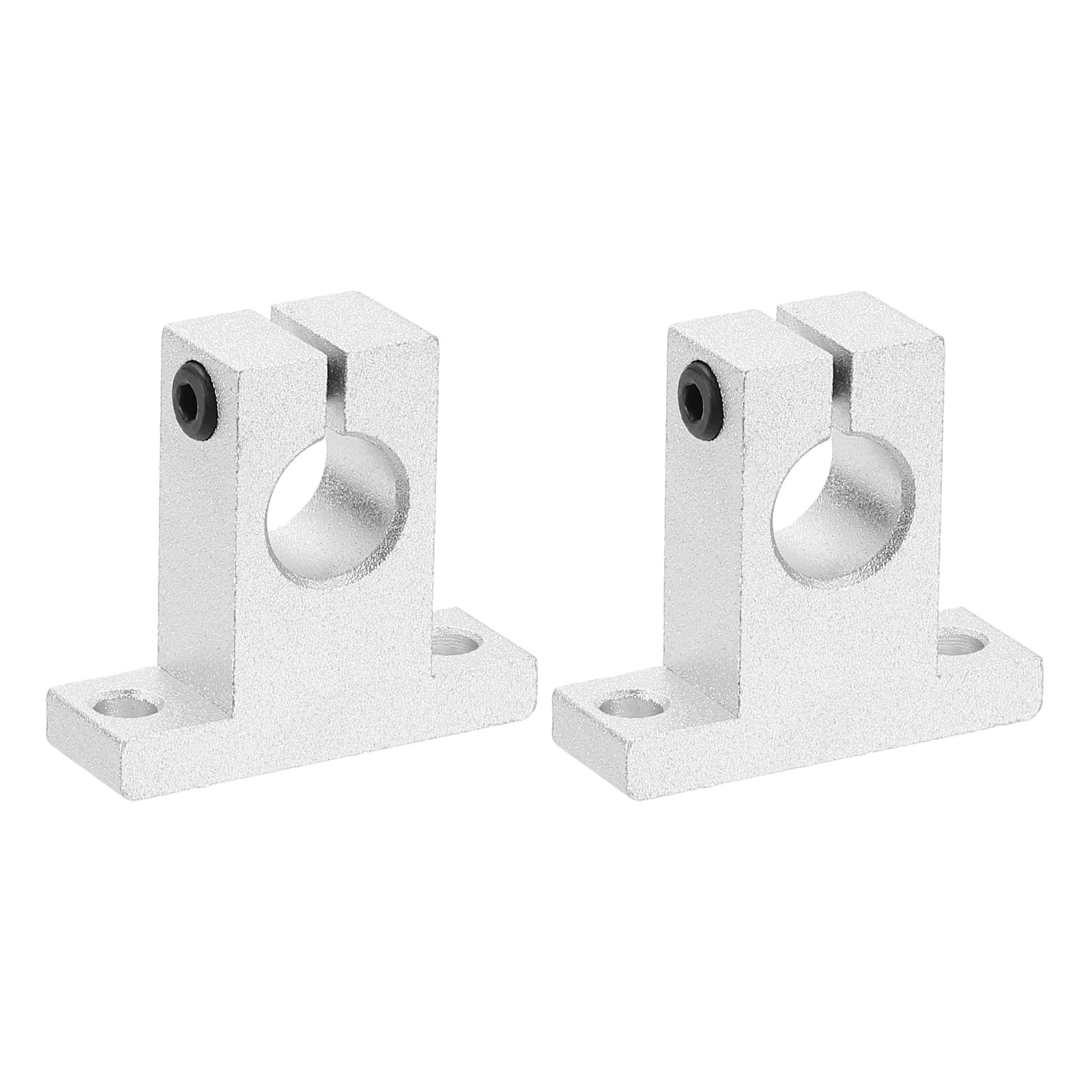 PATIKIL Support de Guidage à Serrage de Rail de Tige de Mouvement Linéaire en Aluminium Sk13, 2 Pièces pour Arbre de 13 mm de Diamètre