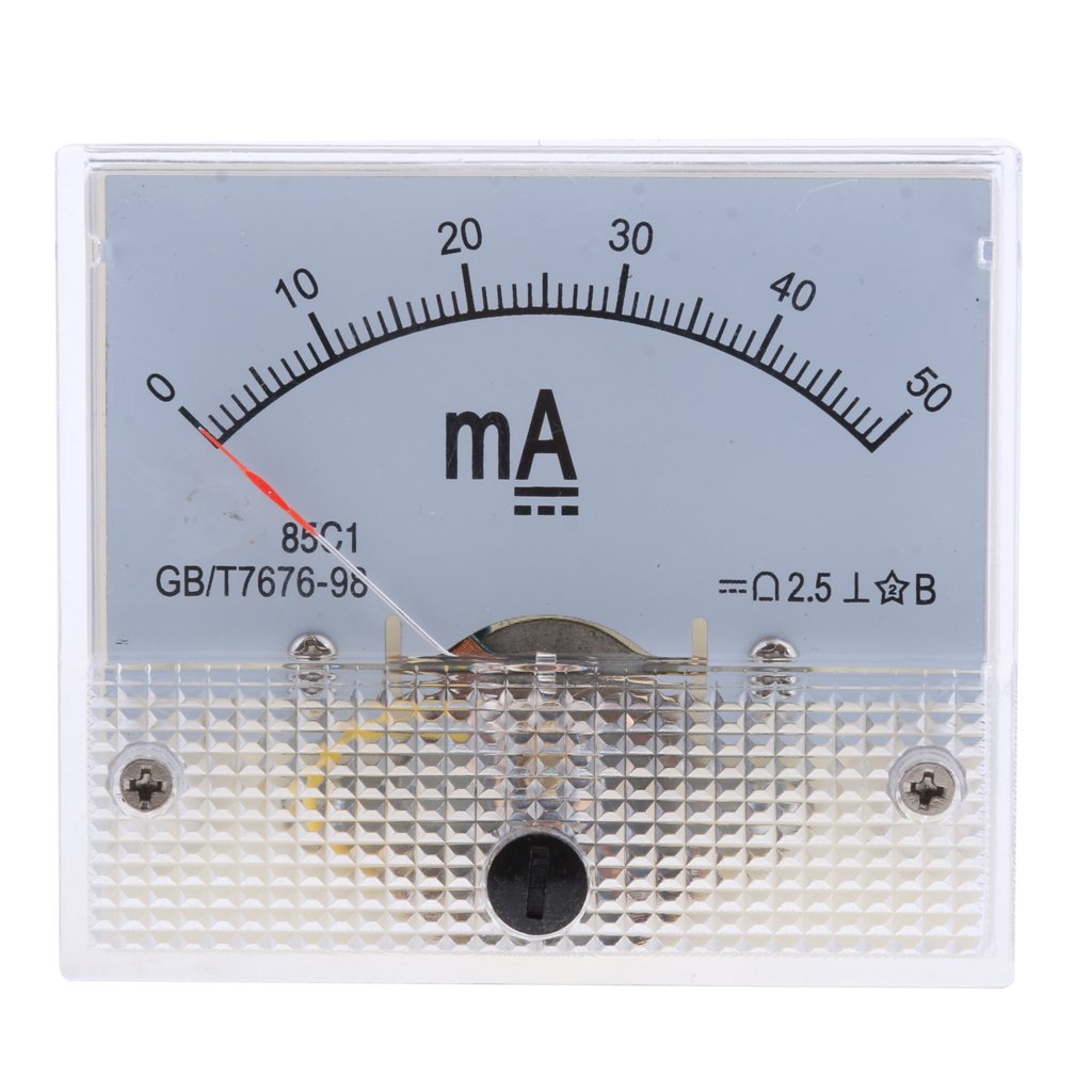 ATORSE Dc Ammeter Analog Panel Meter Amp Meter Current Gauge Pointer Type 0-50Ma-image-12