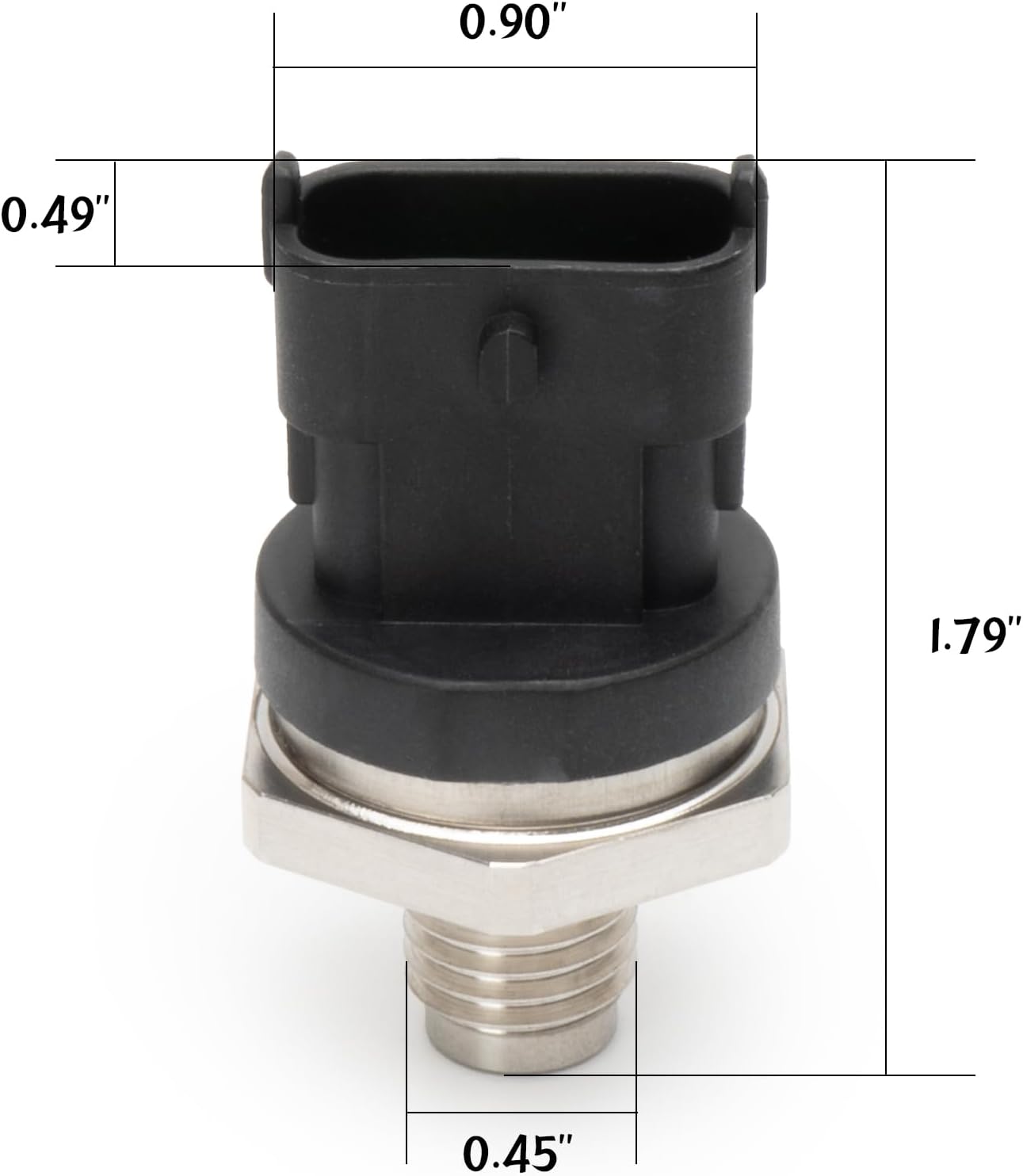 97329566 Fuel Injection Pressure Sensor Compatible with Chevrolet 2003-2004 Kodiak 6.6L,2001-2004 Silverado 2500 6.6L,2001-2004 Silverado 3500 6.6L.Gmc Sierra 2500 6.6L,Sierra 3500 6.6L,Topkick 6.6L.