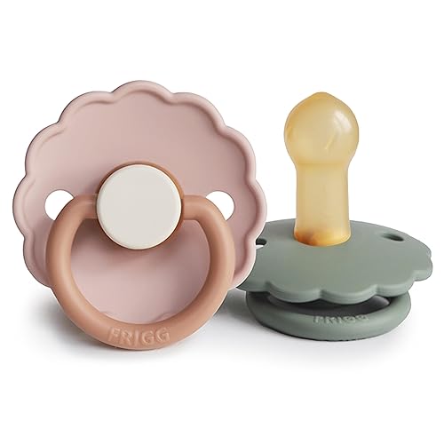 Miniatura 57 de FRIGG Daisy - Chupete de goma natural para bebés, hecho en Dinamarca, sin BPA (marmota/gris francés, 0-6 meses), paquete de 2 unidades Marmota/Gris