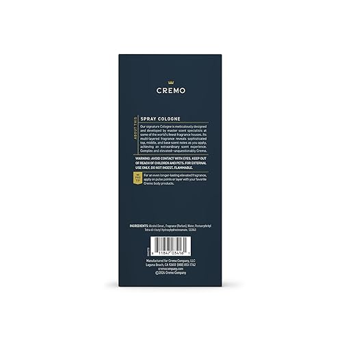 Miniatura 8 de Cremo Cologne For Men - Palo Santo - Espray de colonia para hombre, una combinación de cardamomo brillante, papiro seco y Palo santo aromático