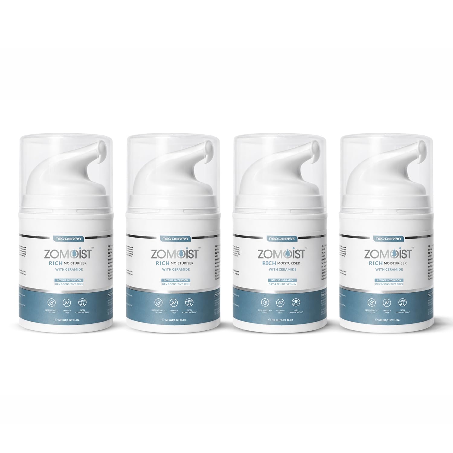 Neoderma Zomoist Rich Ceramides Moisturizer with Hyaluronic for