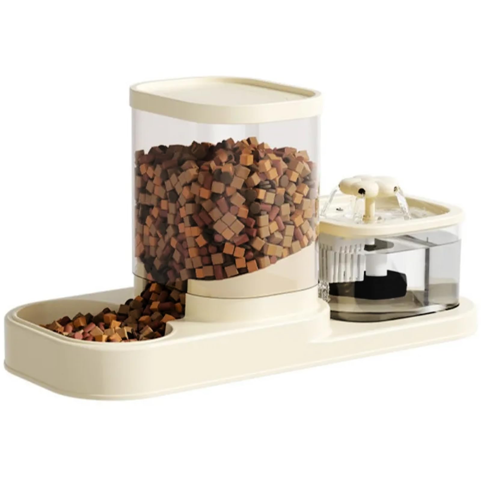 Distributeur nourriture animaux automatique et fontaine à eau chat chien