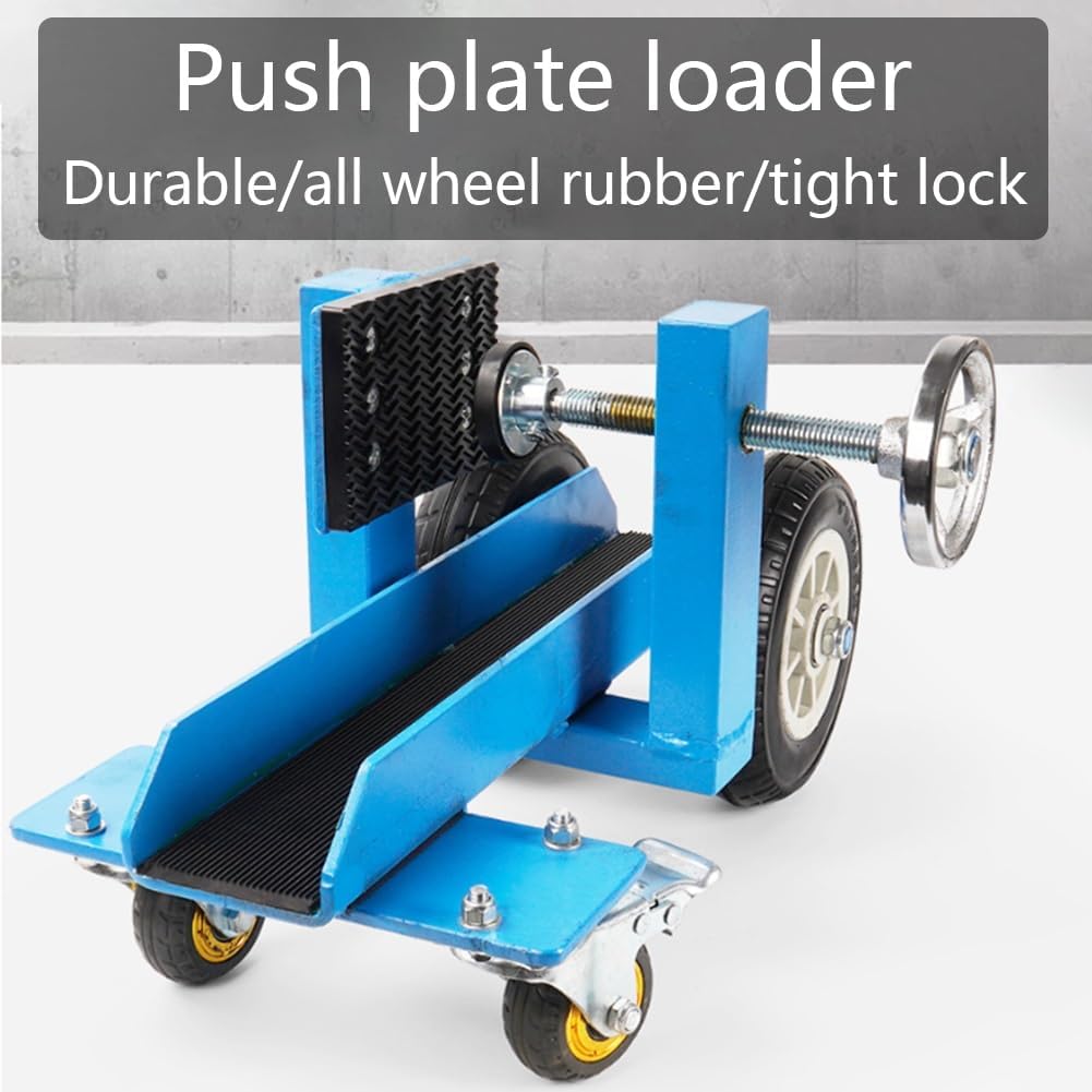 Carro para losas de Alta Resistencia con Capacidad de 1100 Libras, Abrazadera Ajustable y neumáticos de Caucho Macizo, para el Transporte de Materiales en fábricas, Paneles