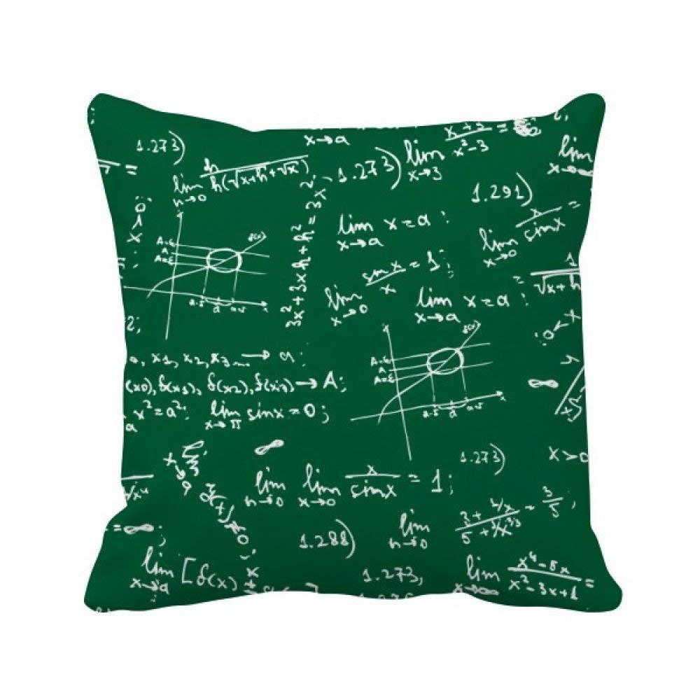 Formules de mathématiques coussin carré pour raviver un canapé terne avec originalité