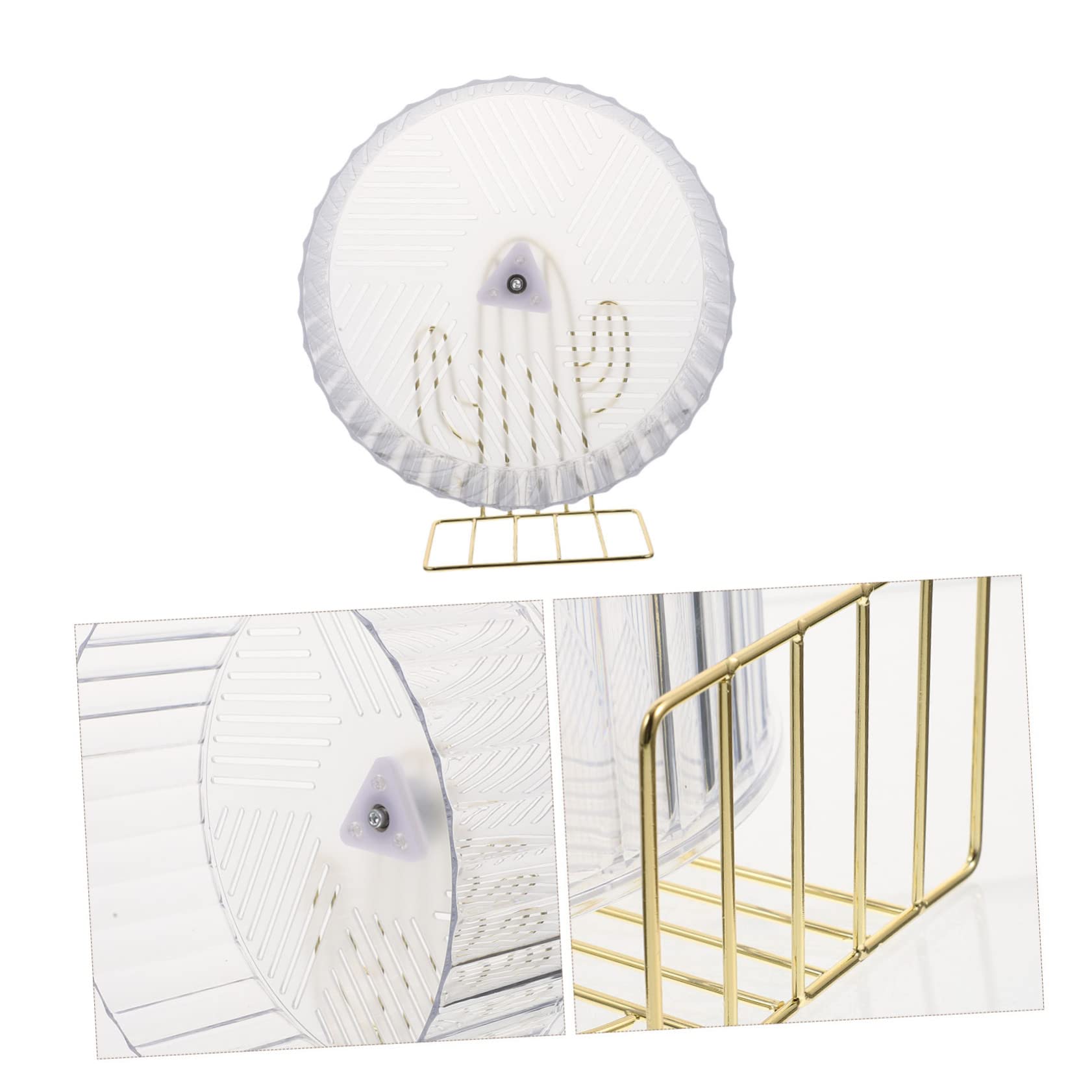Rueda de Hámster Soporte, Juguete de Ejercicio para Jaula | Base Estable, Plástico y Aleación, Diseño Adorable, para Hámster y Pequeño Animal