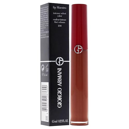 Miniatura 3 de Giorgio Armani Lip Maestro Intense Velvet Color - 208 Labiales Rojo Veneciano Mujeres 0.22 oz