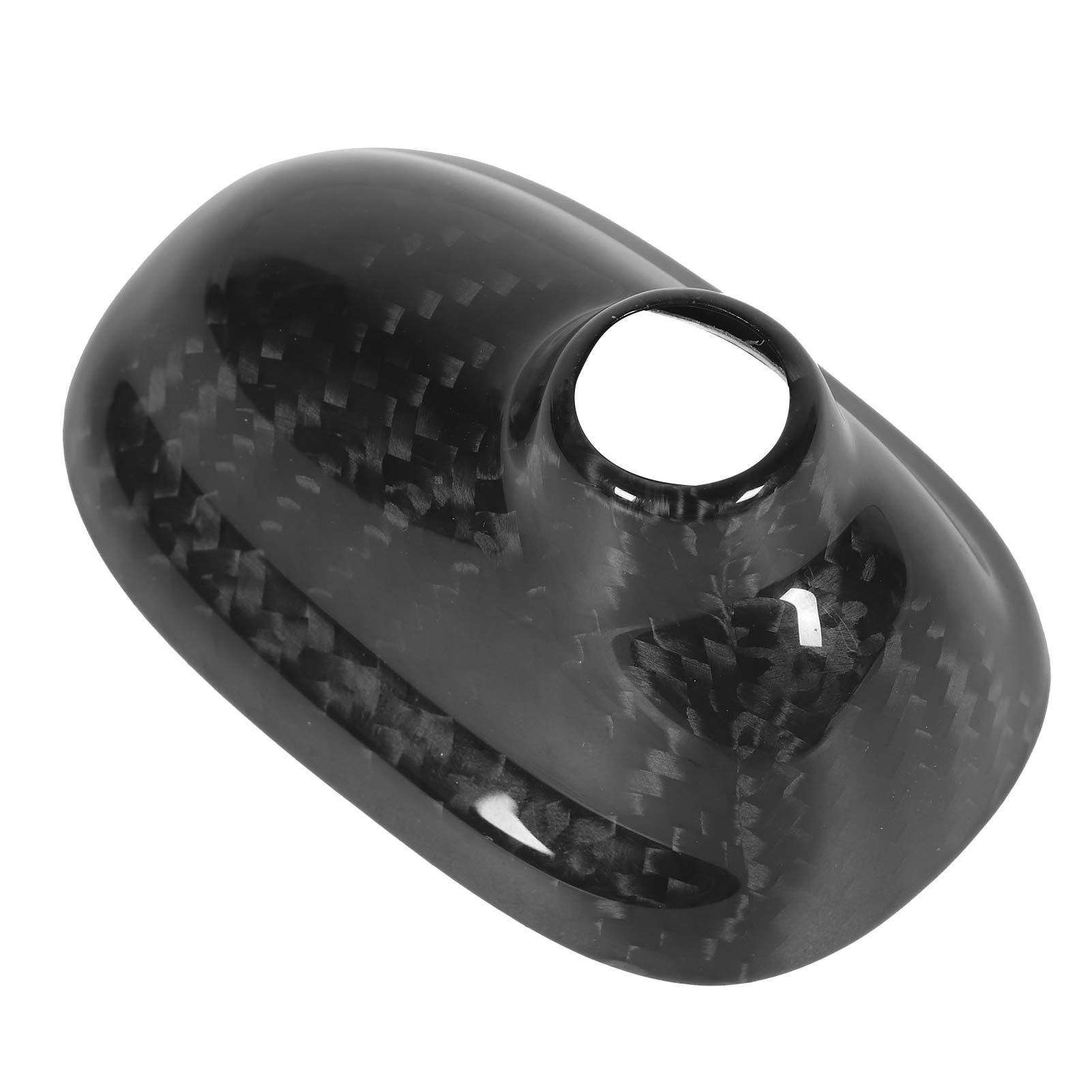 Lujosa Cubierta de Base de Antena de Fibra de Carbono, Decoración Exterior de Coche para R56 2006-2013 2,9x1,9 Pulgadas