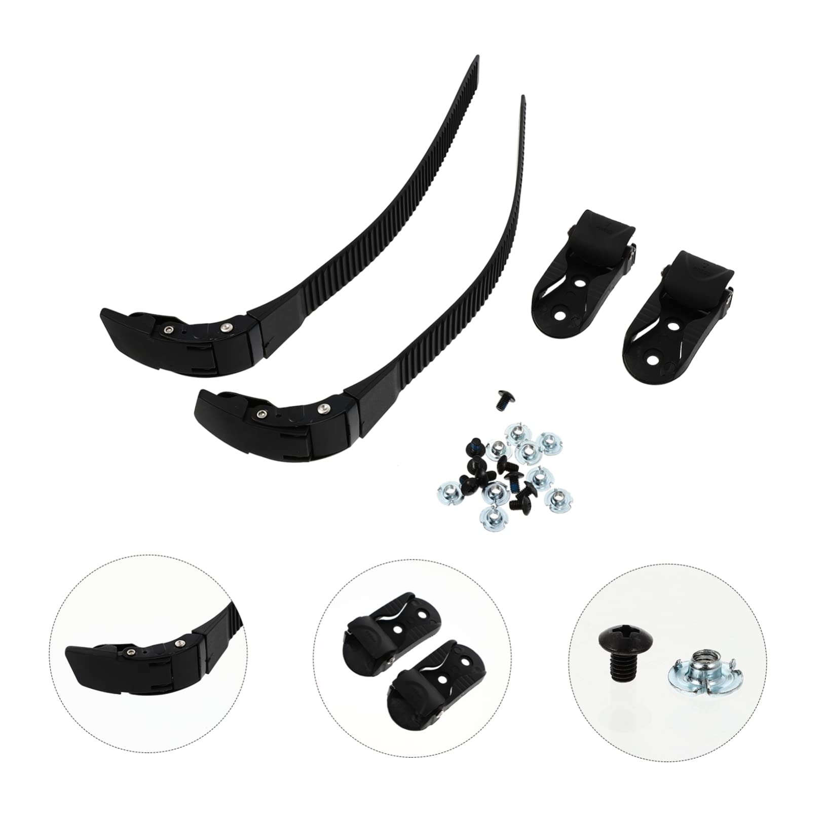 BRIGHTFUFU Roller Skate Straps Inline Skating Accessory PVC Material Skating Shoes Boots Parts Belts