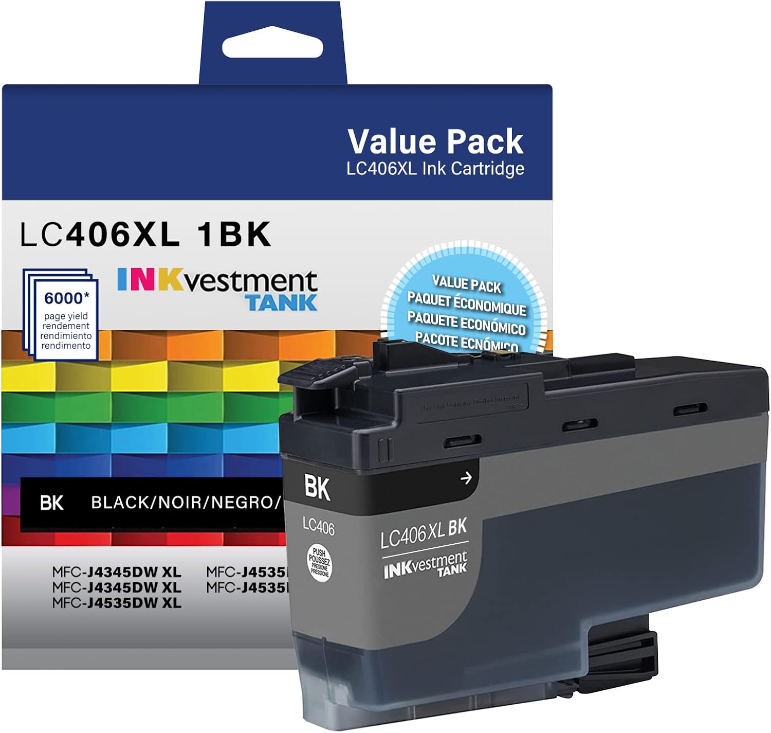 LC406 BK for Brother LC406 Ink Cartridge 1 Black