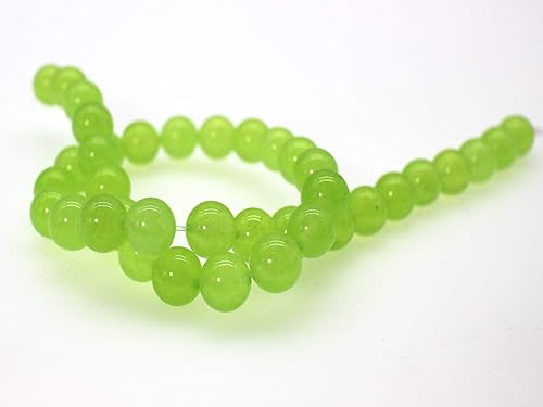 Miniatura 1 de Cuentas de calcedonia de piedra natural, cuentas redondas y lisas sueltas para hacer joyas, hechas a mano, 15 pulgadas, 1 hebra por bolsa (0.315 in,