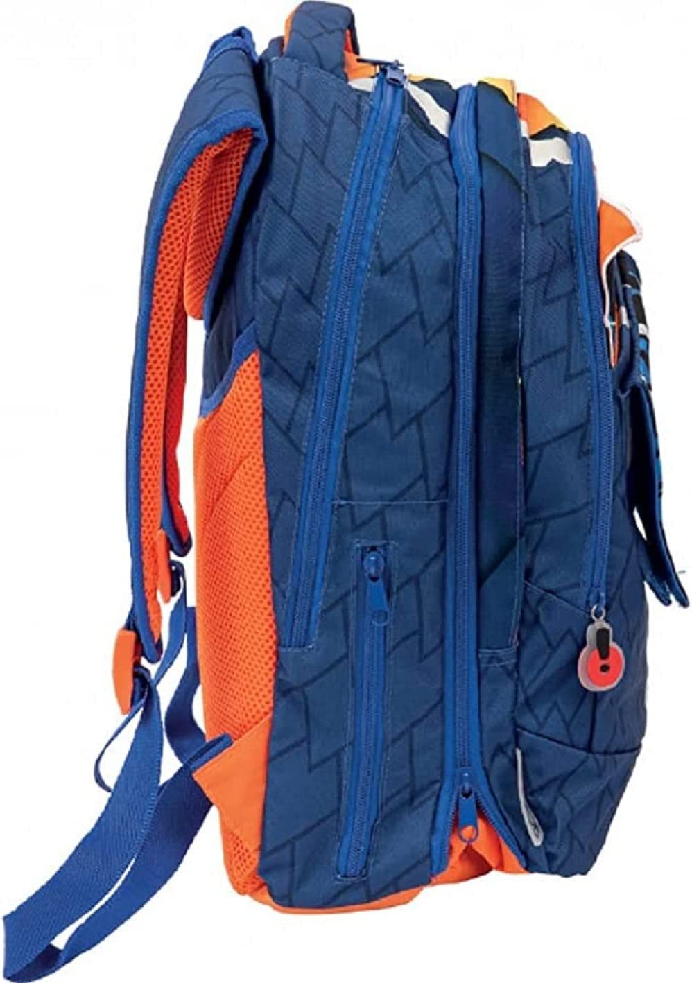 Gopop Schoolpack Zaino Scuola Dragone 40x30x18 cm + Astuccio 3 Zip Completo con Colori + Omaggio Mini Torcia