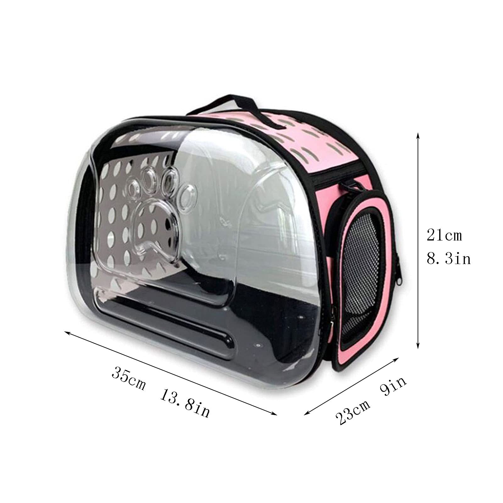 Transportador de Viaje para pájaros, transportín para Loros, transportín de Viaje, portátil y Transpirable, para Turismo al Aire Libre, Transparente, Jaula de Viaje para pájaros, Maleta, por