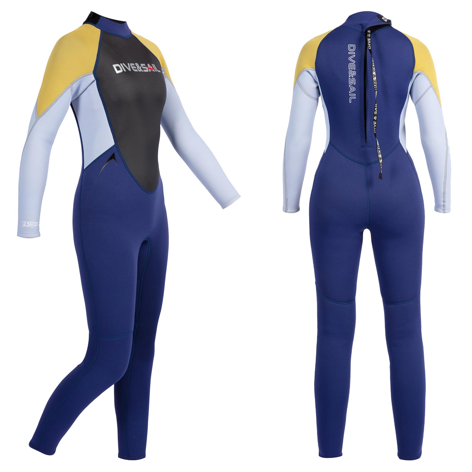 Traje de neopreno para niños de 2,5 mm para adolescentes, niños y niñas, térmico, de una pieza, para buceo, surf, natación, 8 – 16