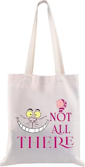 CMNIM Alice Movie Inspired Wonderland Cat Tote Bag...