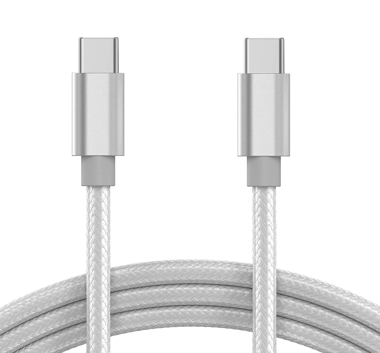 KP TECHNOLOGY [6.6ft/2m USB C Fast Charger Cable For Google Pixel 10/10 Pro / 10 Pro XL / 10 Pro Fold / 9a / 9/9 - Pro - XL - Fold / 8 - Pro / 7a / Pixel Fold / 7 - Pro / 6A / 6 - Pro (SILVER)