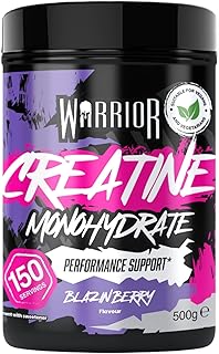 Warrior 500g – Suplemento Deportivo 100% Puro – Mejora Rendimiento y Recuperación Muscular – 5g por Ración – Alta Absorción y Máxima Pureza (Frutos rojos explosivos)