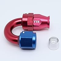 Vista 7 de TT Racing -8 Accesorios giratorios de PTFE AN8 y kit de manguera de línea de combustible de acero inoxidable 33FT PTFEAN8_KIT_33