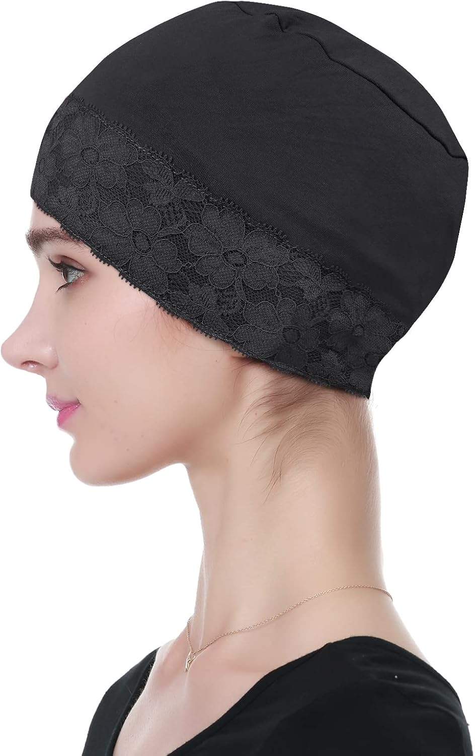 Lace Beanie Sleep Caps Head Coverings for Women Hair Loss - Image 5