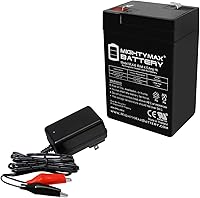 Vista 1 de Mighty Max Battery Batería recargable multiusos de 6V 4.5AH + cargador de 6V