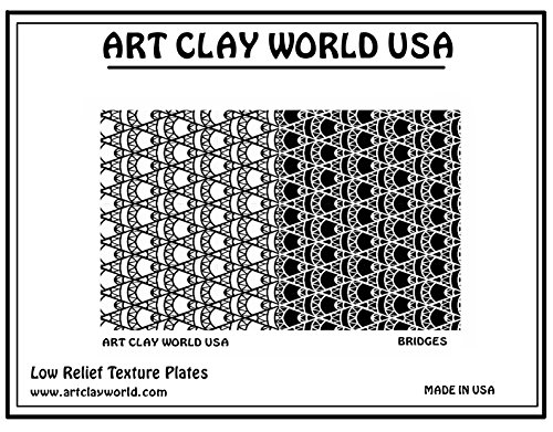 Art Clay World USA Low Relief Texture Bridges - 1 Pc.